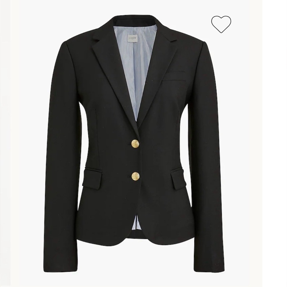 J. Crew Black Blazer with Gold Buttons